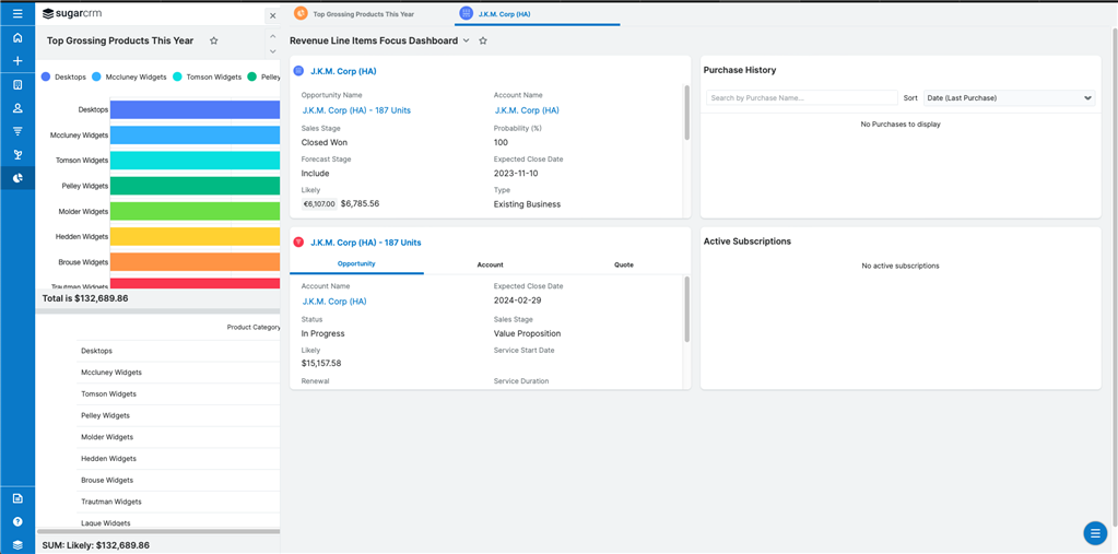 Focus Drawers for Reporting Drilldown 2