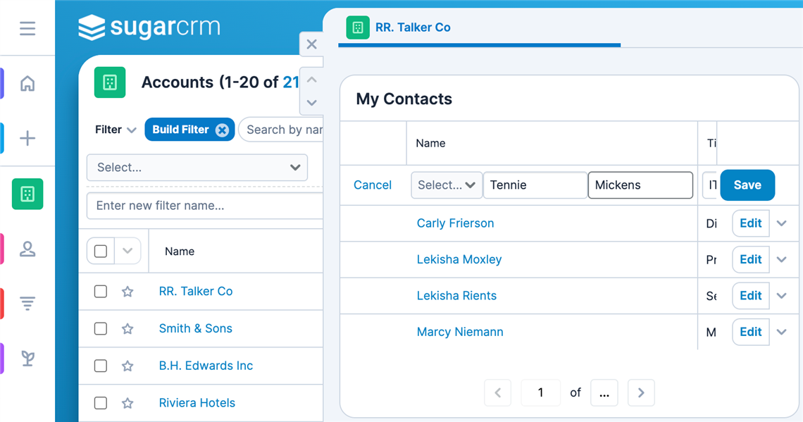 Screenshot showing the related records in a focus drawer